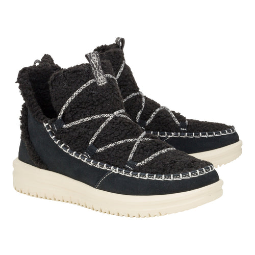 Hey Dude Camden Suede Cozy Black