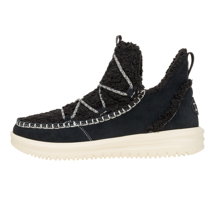 hey dude Camden Suede Cozy Black