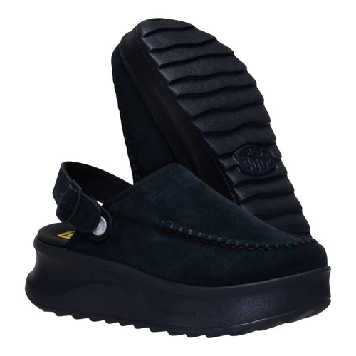 Hey Dude Delray Clog Suede Black