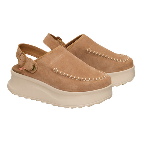 Hey Dude Delray Clog Suede Tan