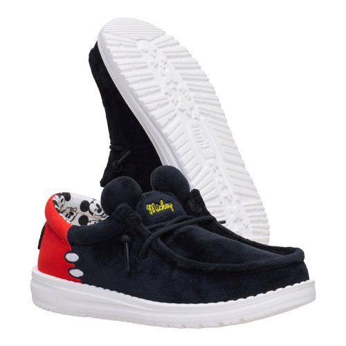 Hey Dude Disney Mickey Mouse Wally Youth Black/Red