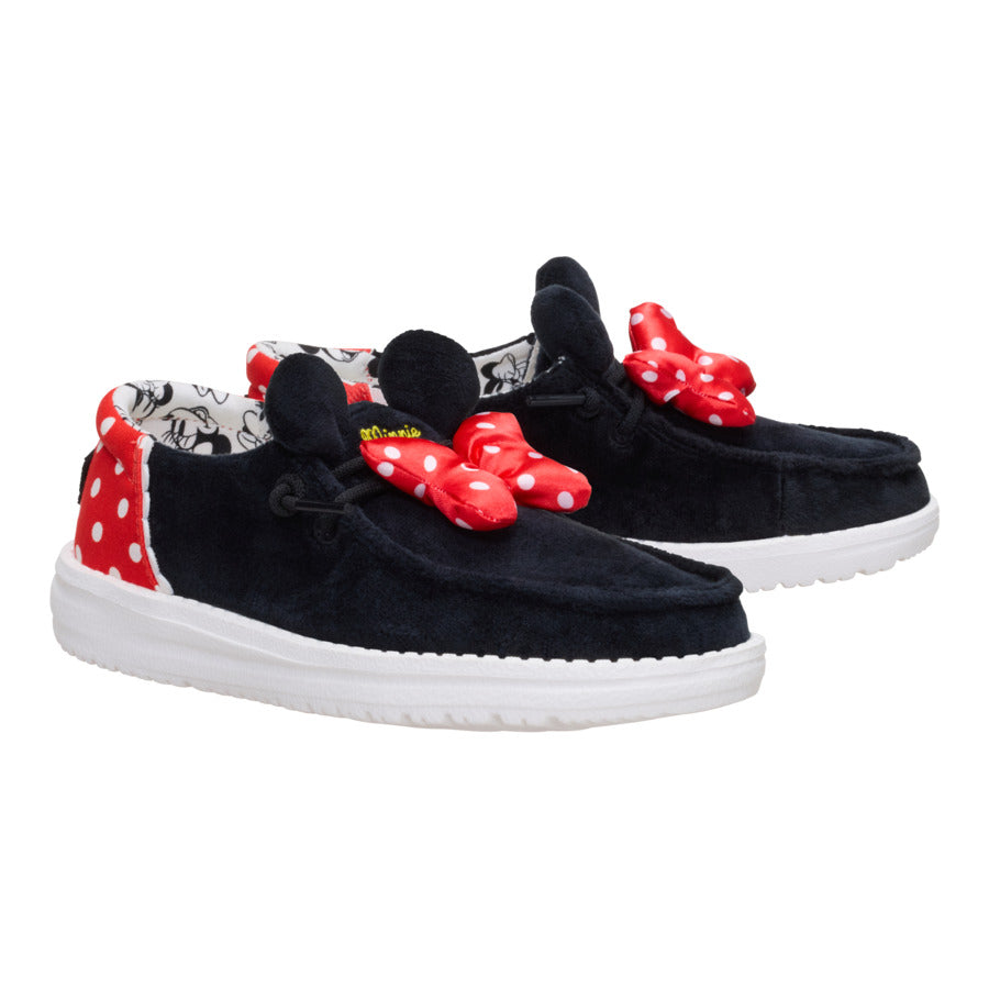 hey dude Disney Minnie Mouse Wendy Youth Black/Red