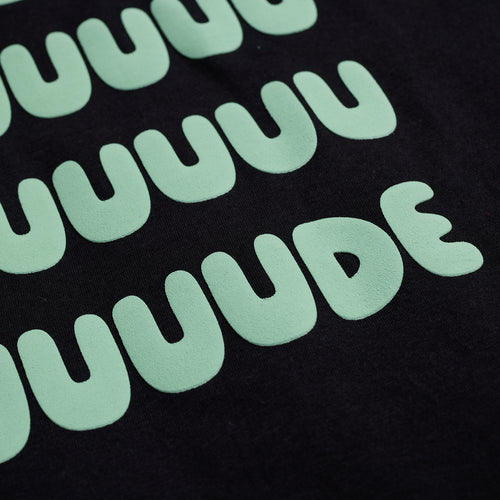 Hey Dude Duuuuuude Tee Black/Mint