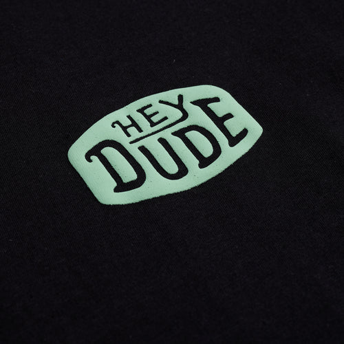Hey Dude Duuuuuude Tee Black/Mint