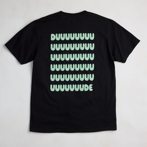 Hey Dude Duuuuuude Tee Black/Mint