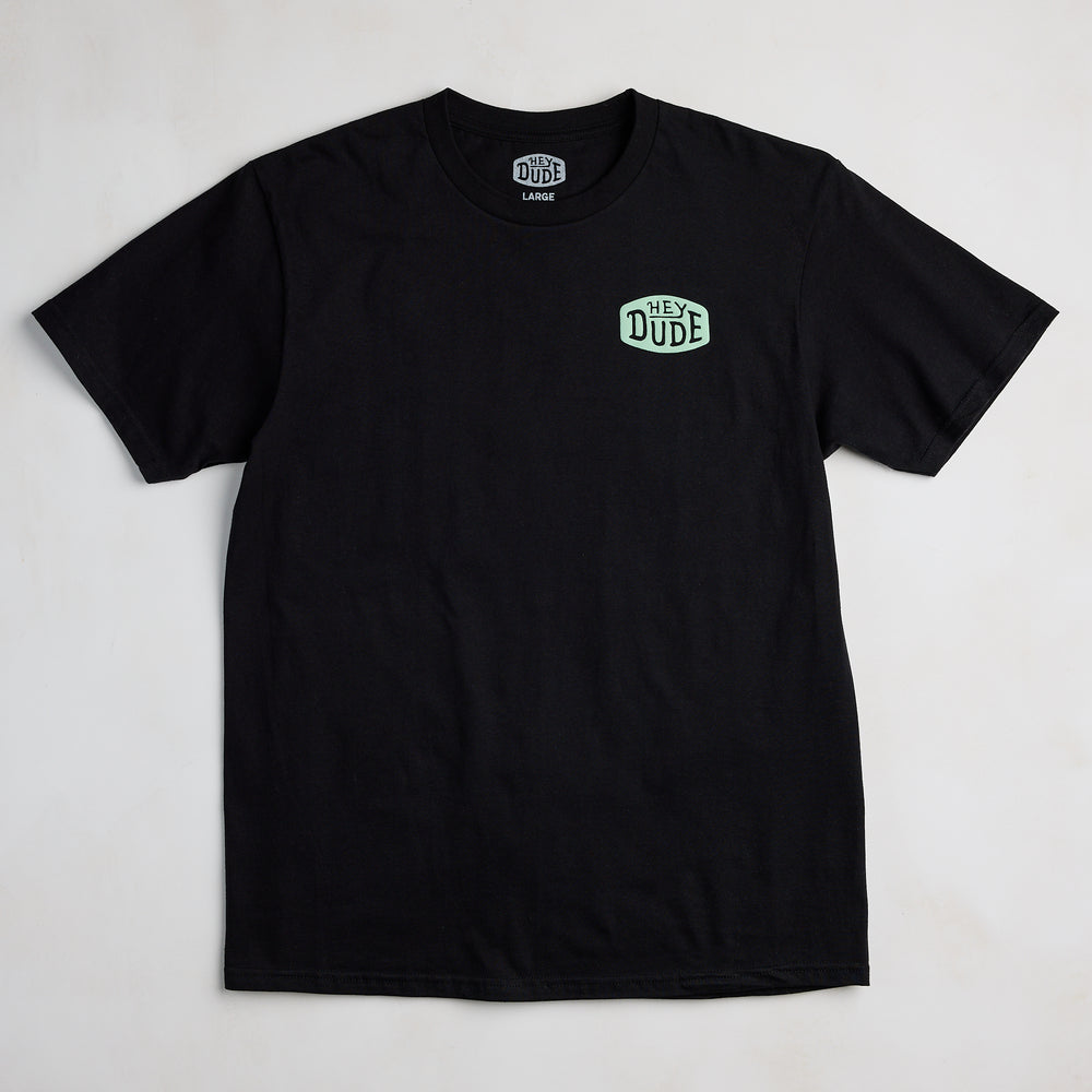 hey dude Duuuuuude Tee Black/Mint