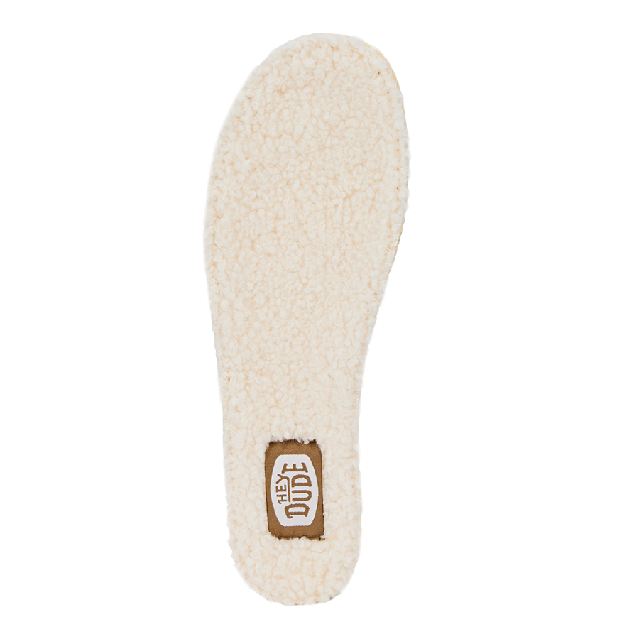 hey dude Faux Shearling Insoles Cream