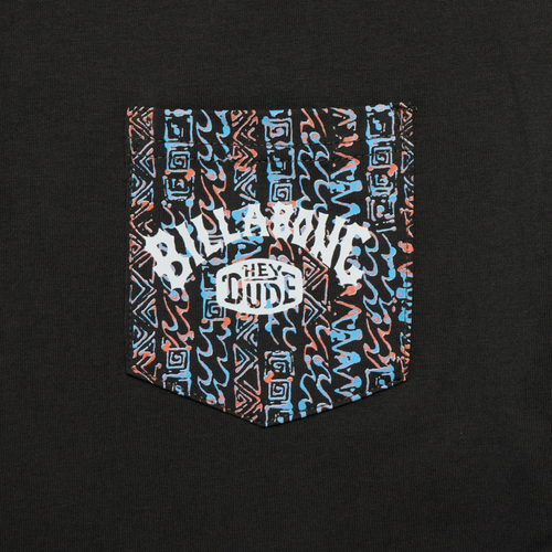 Hey Dude HD X Billabong Tee Black Oyster