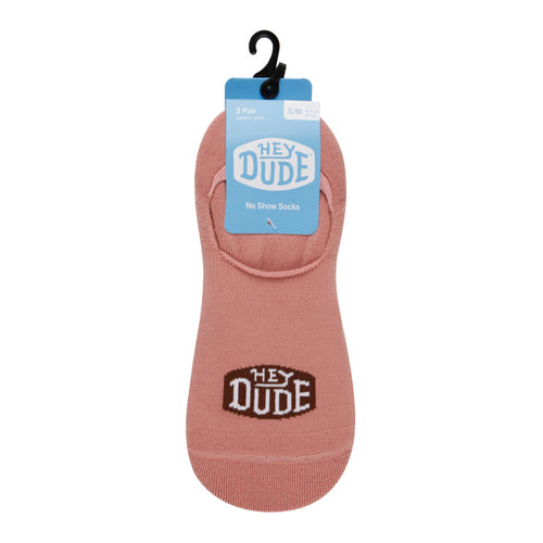 Hey Dude HEYDUDE No Show Sock 3 Pack Ash
