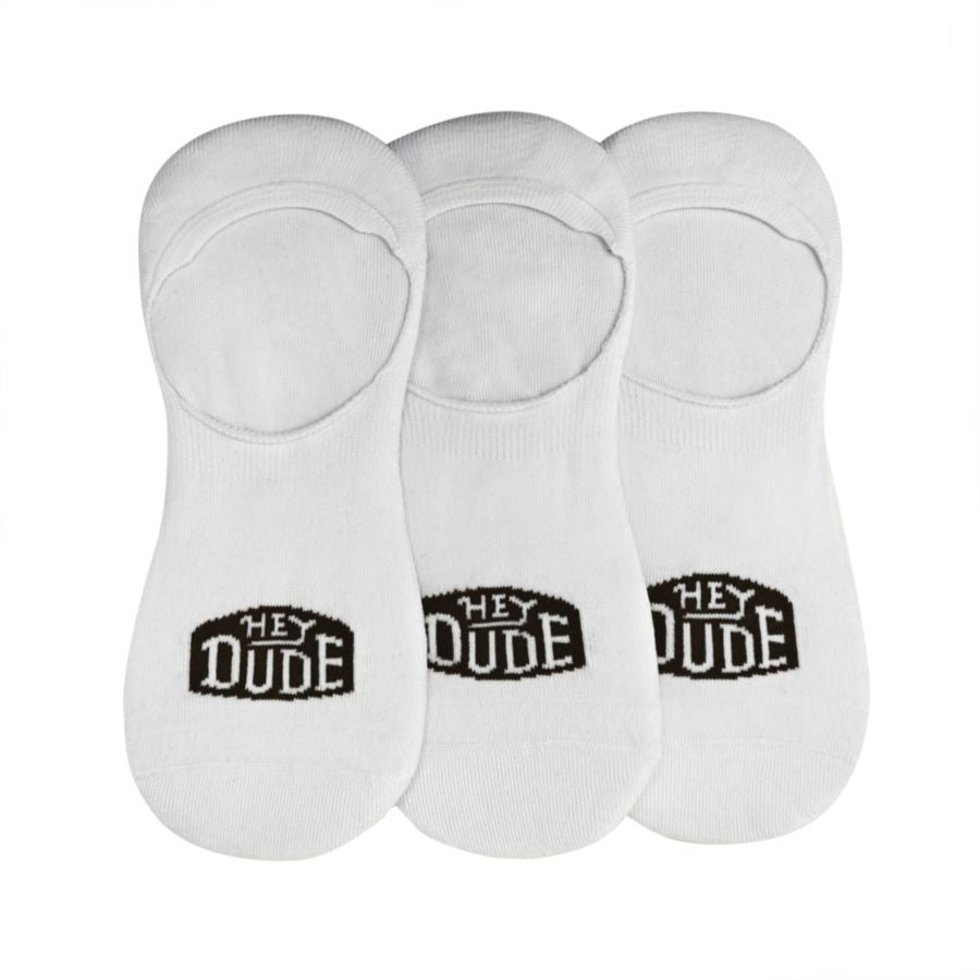 hey dude HEYDUDE No Show Sock 3 Pack White