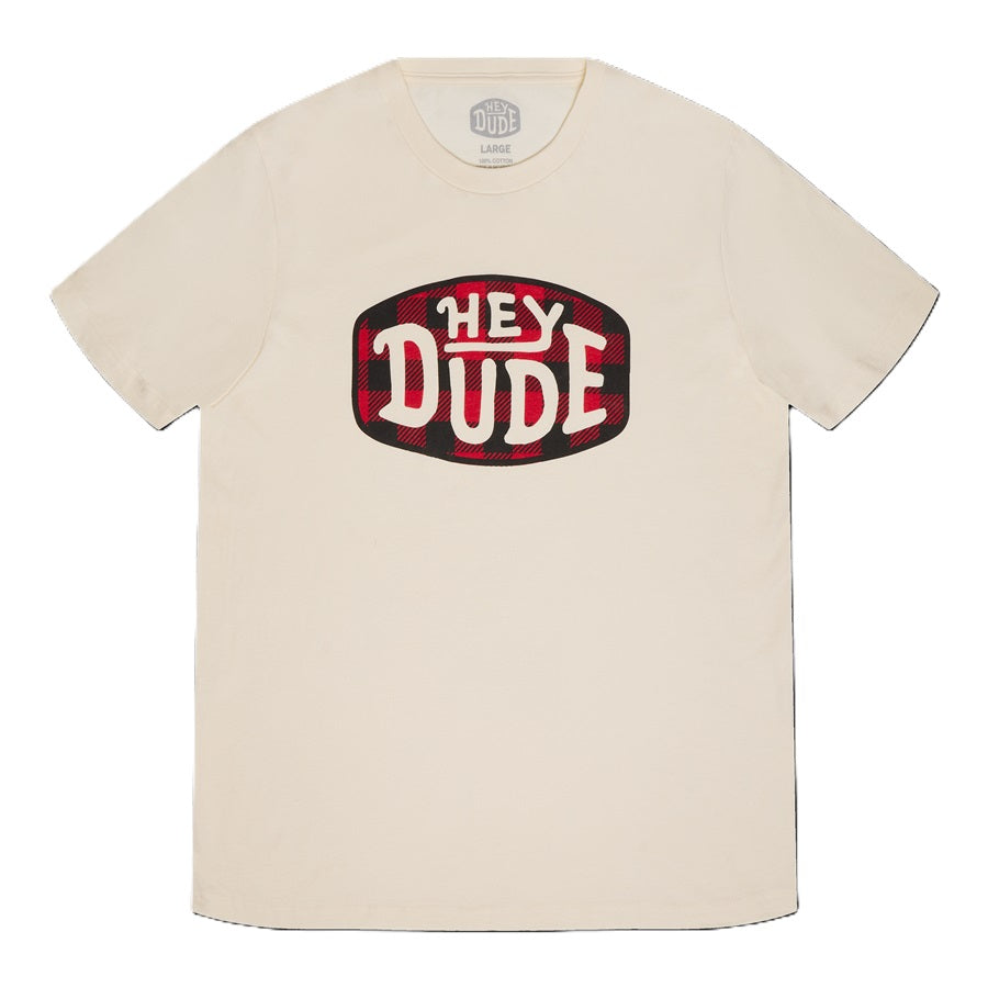 hey dude HEYDUDE Plaid Buckle Tee Natural