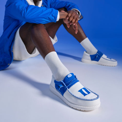 Hey Dude Men's Wally Tri Duke Duke White/Blue