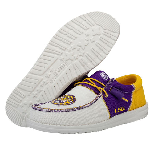 Hey Dude Men's Wally Tri LSU LSU Purple/Gold