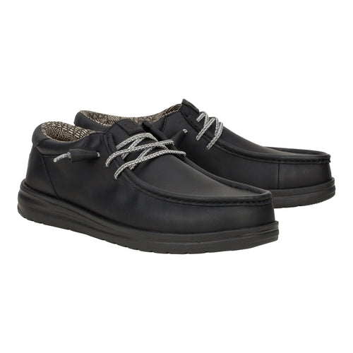 Hey Dude Paul Leather Black