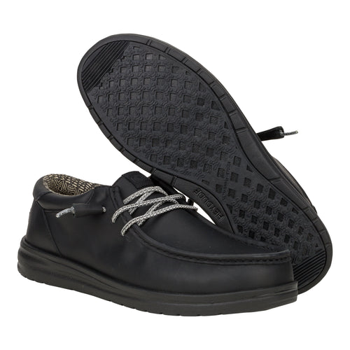 Hey Dude Paul Leather Black