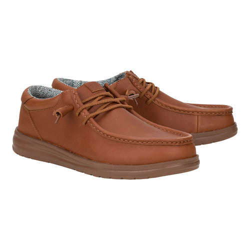 Hey Dude Paul Leather Cognac