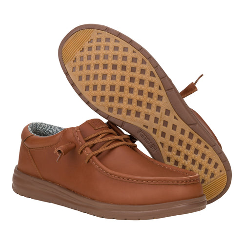 Hey Dude Paul Leather Cognac