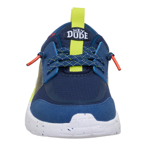 Hey Dude Sirocco Play Youth Sport Stripe Navy/Lime