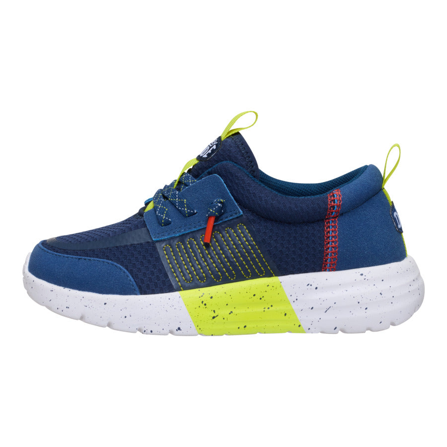 hey dude Sirocco Play Youth Sport Stripe Navy/Lime