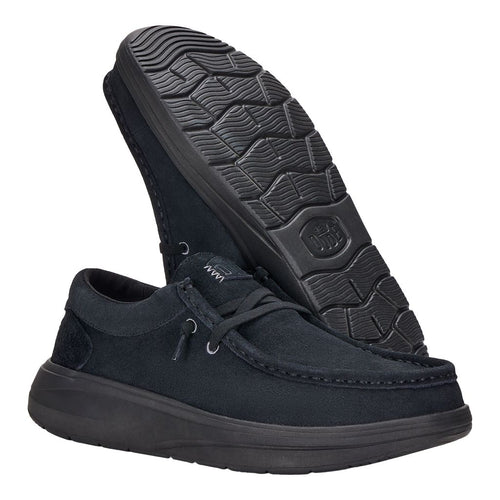 Hey Dude Wally Comf Suede Black