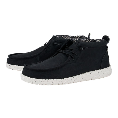 Hey Dude Wally Mid Canvas Black/White