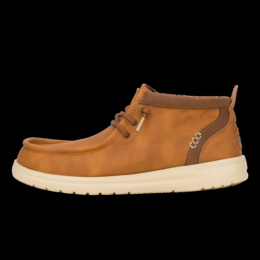 hey dude Wally Mid Gripr Classic Cognac/Tan