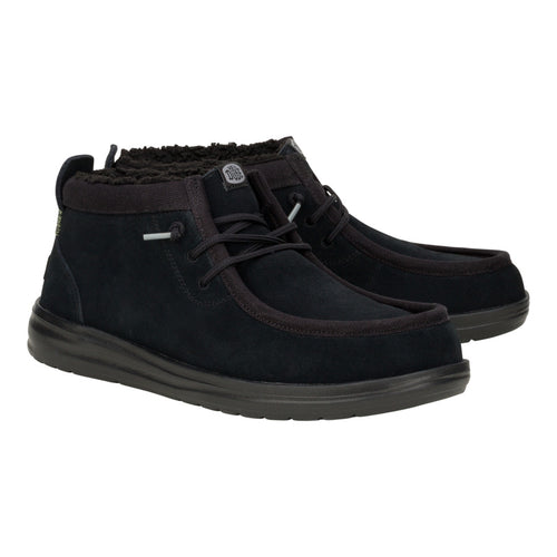 Hey Dude Wally Mid GripR Warmth Black/Black