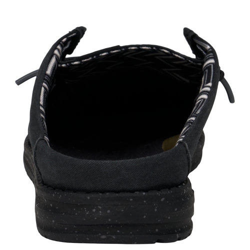 Hey Dude Wally Slip Stretch Canvas Black/Black