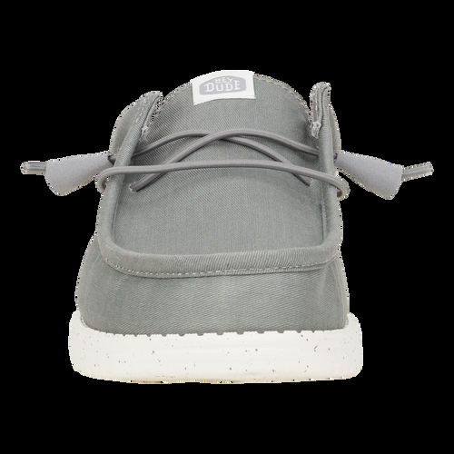 Hey Dude Wally Slip Stretch Canvas Grey
