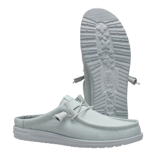 Hey Dude Wally Slip Stretch Canvas Puritan Grey