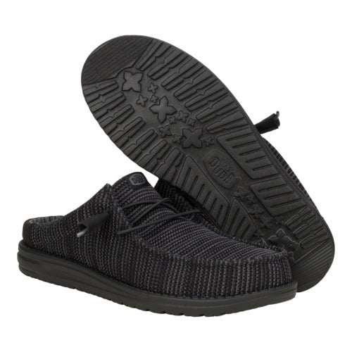 Hey Dude Wally Slip Stretch Sox Black