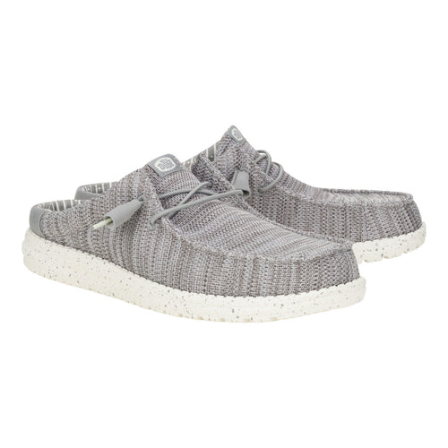 Hey Dude Wally Slip Stretch Sox Granite Grey