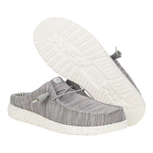 Hey Dude Wally Slip Stretch Sox Granite Grey