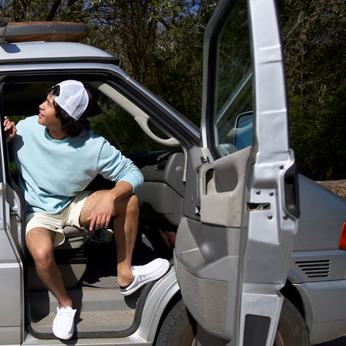 Hey Dude Wally Slip Varsity White/Black