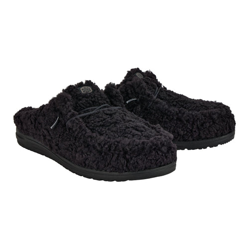 Hey Dude Wally Slipper Cozy Black/Black