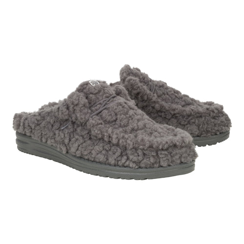 Hey Dude Wally Slipper Cozy Granite Grey