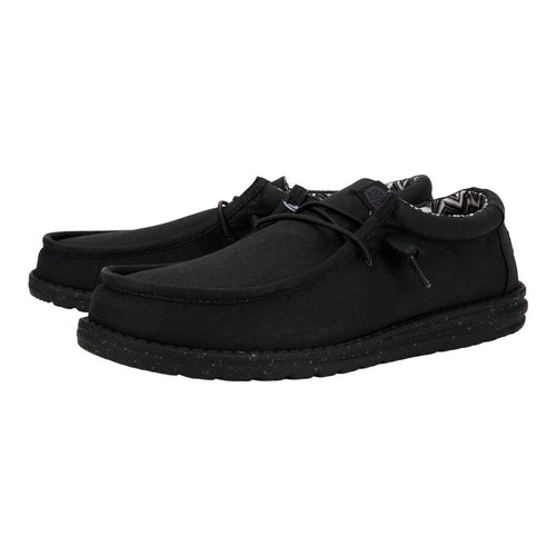 Hey Dude Wally Stretch Canvas Black/Black