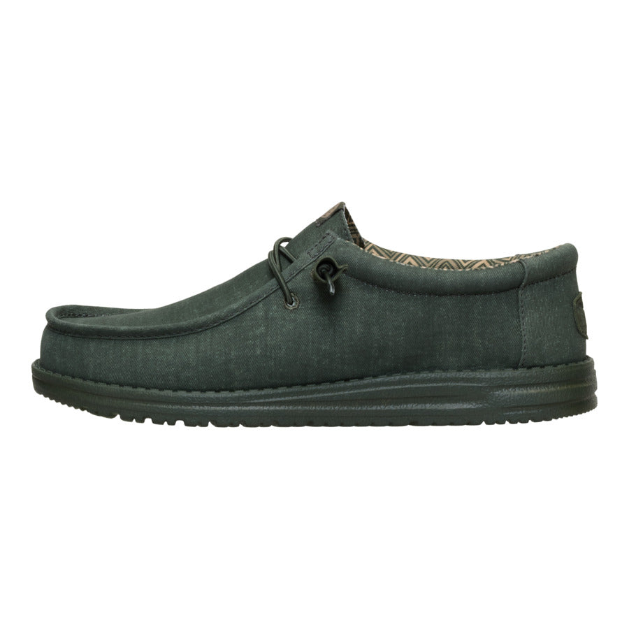 hey dude Wally Stretch Canvas Deep Green
