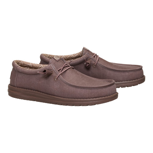 Hey Dude Wally Stretch Canvas Deep Taupe