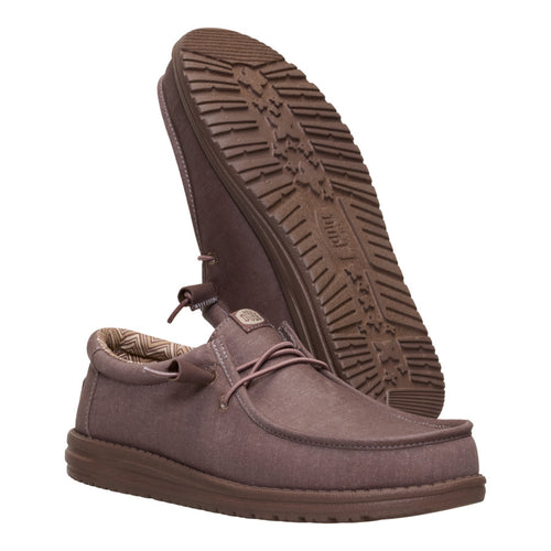 Hey Dude Wally Stretch Canvas Deep Taupe