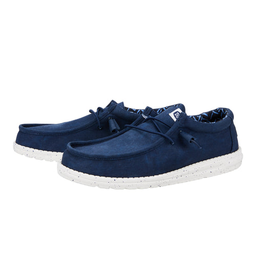Hey Dude Wally Stretch Canvas Navy