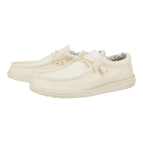Hey Dude Wally Stretch Canvas Stone White