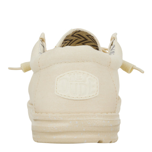 Hey Dude Wally Stretch Canvas Stone White