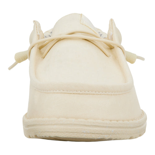 Hey Dude Wally Stretch Canvas Stone White