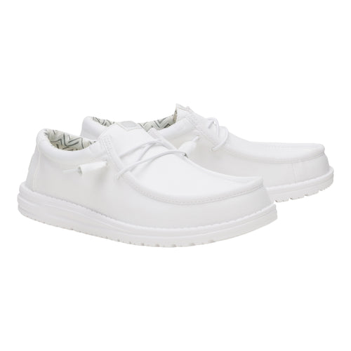 Hey Dude Wally Stretch Canvas White/White