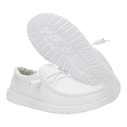 Hey Dude Wally Stretch Canvas White/White