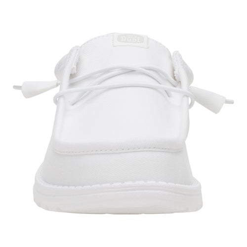 Hey Dude Wally Stretch Canvas White/White