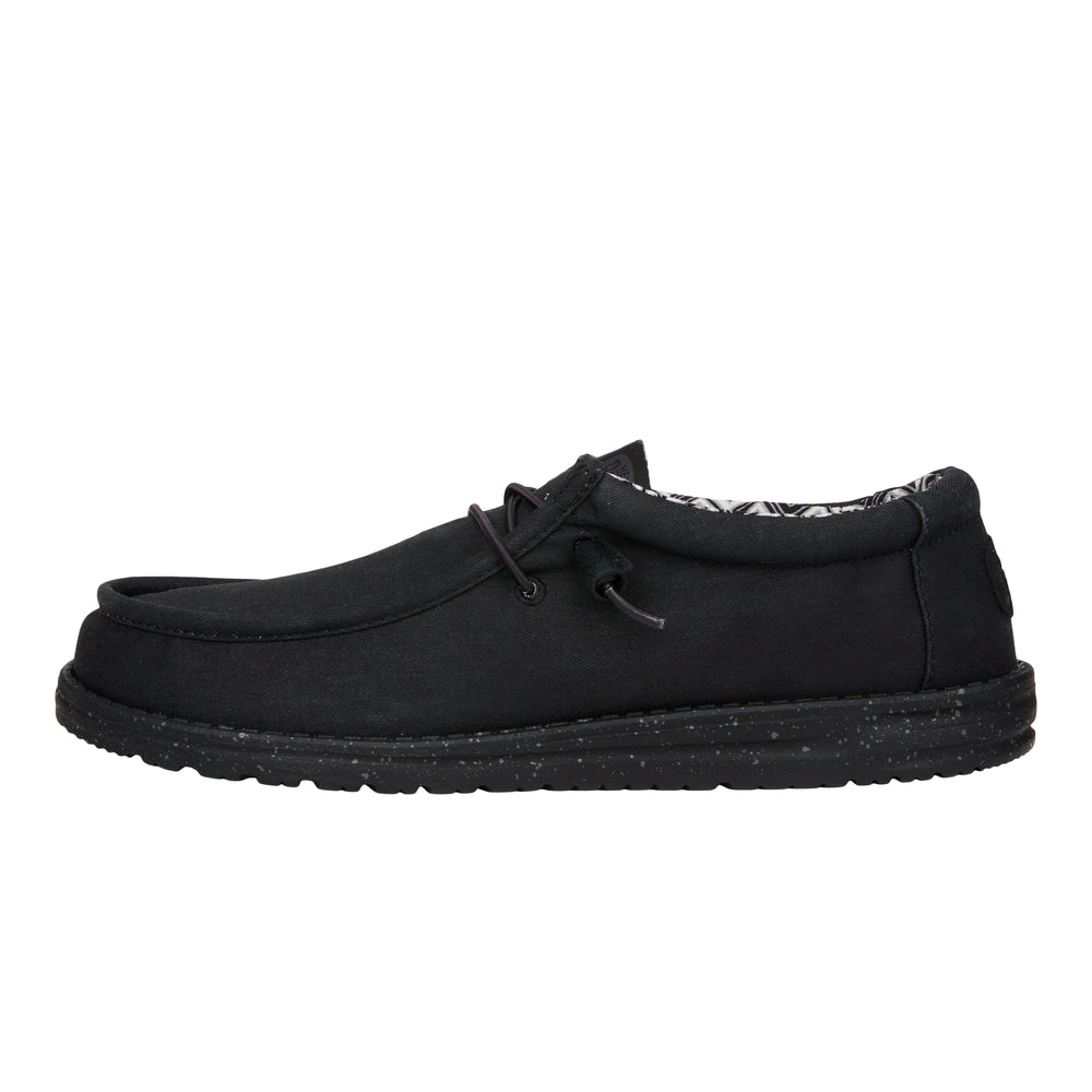 hey dude Wally Stretch Canvas Wide Black/Black
