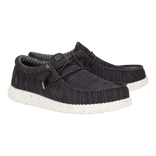 Hey Dude Wally Stretch Sox Wide Black/White