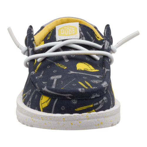 Hey Dude Wally Toddler Construction Navy/Multi